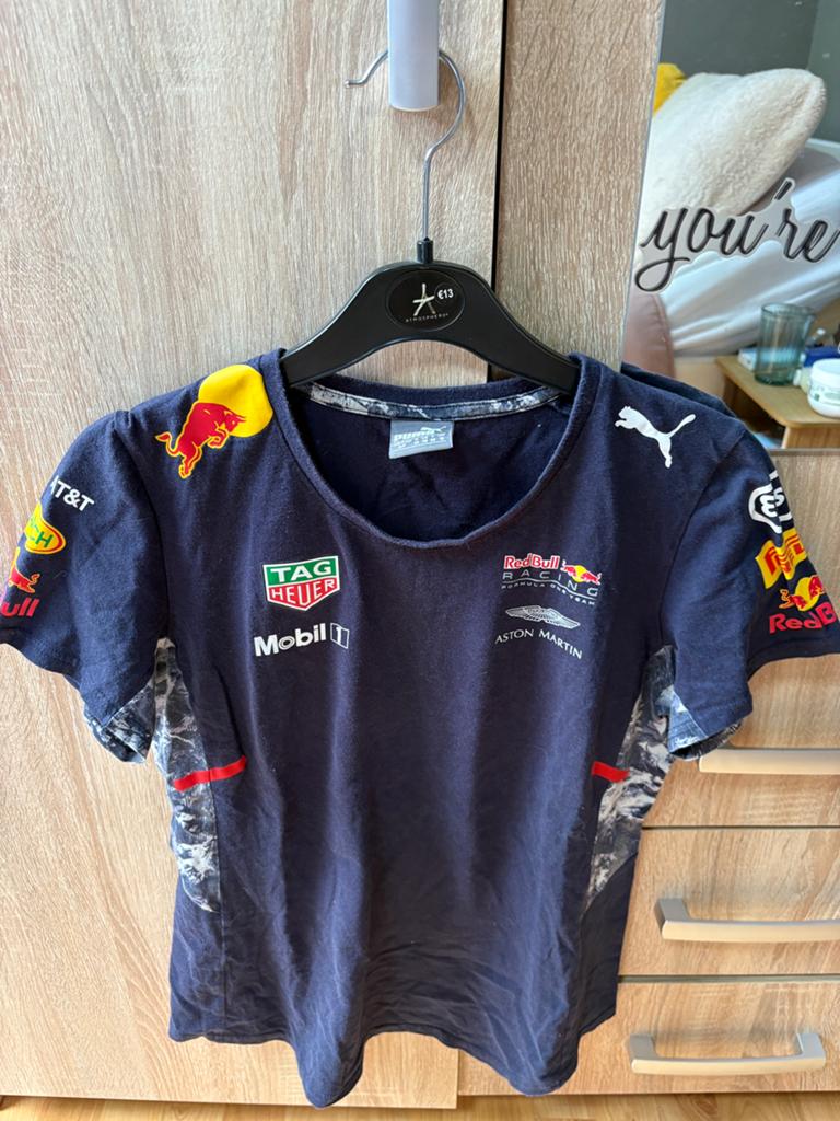 Dames red bull f1 shirt, Ophalen of Verzenden, Zo goed als nieuw, Rood, Korte mouw
