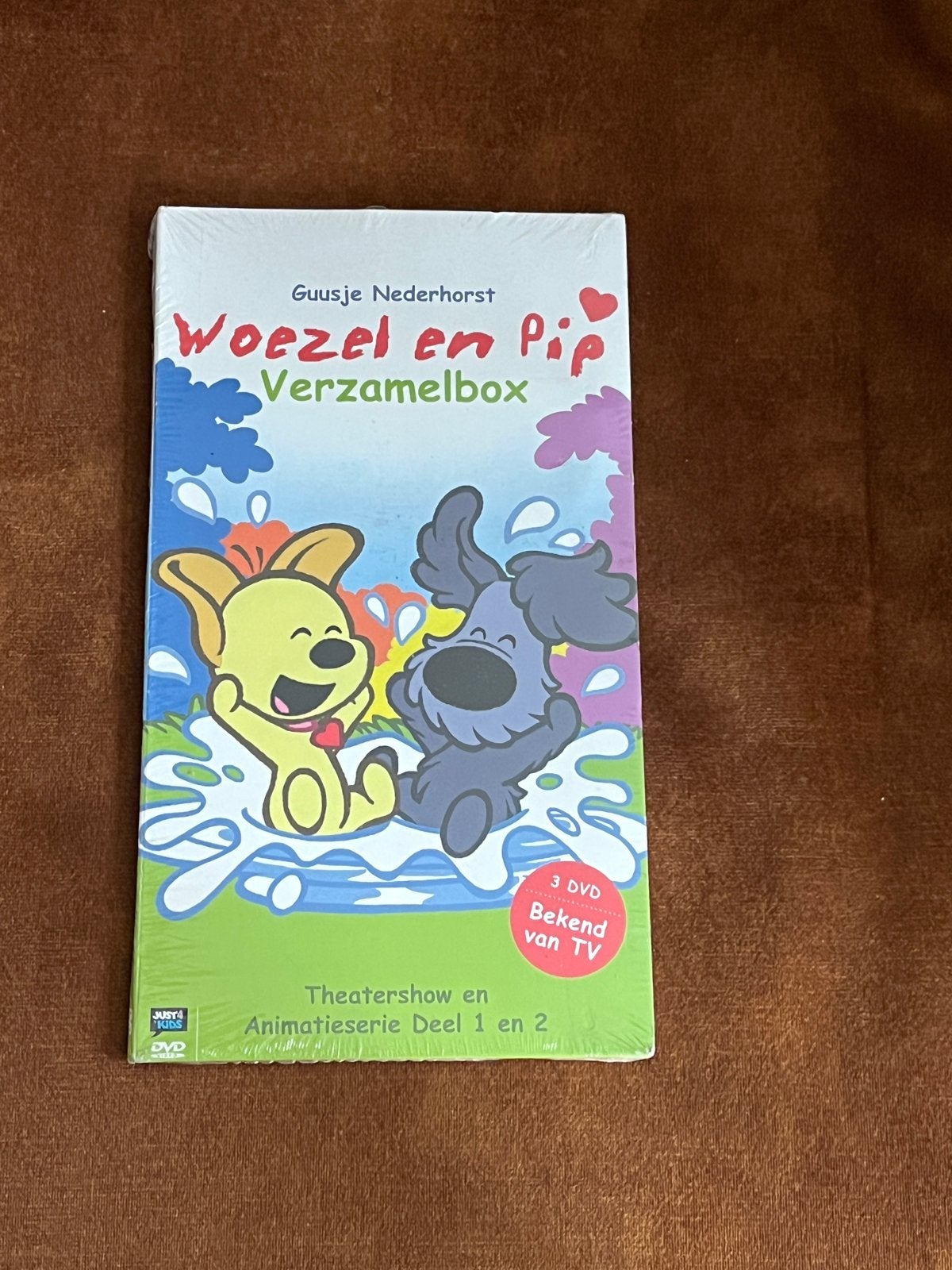 Woezel en Pip Verzamelbox - 3 DVD's Theatershow & Animatiese, Verzamelbox, Alle leeftijden, Familie, Nieuw in verpakking