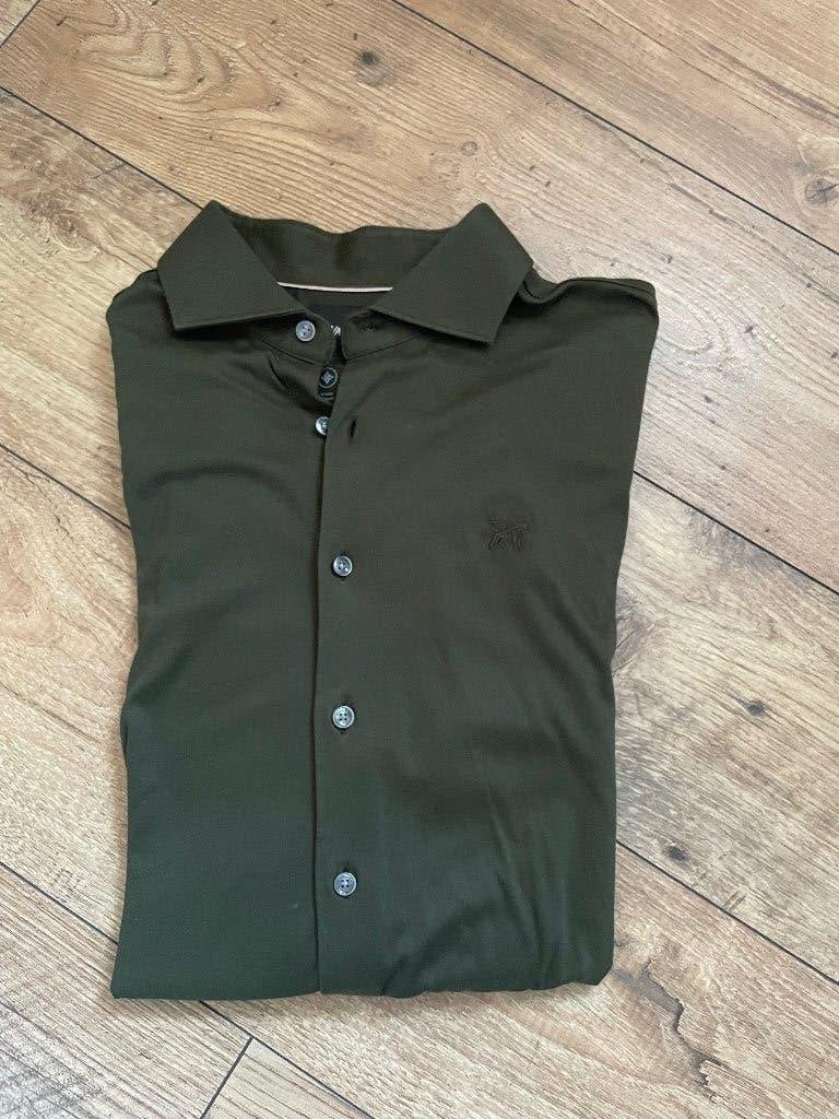 Vanquared overhemd te koop, Kleding | Heren, Ophalen of Verzenden, Zo goed als nieuw, Groen, Halswijdte 41/42 (L)