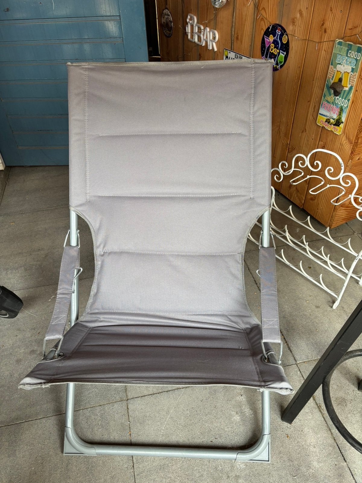 Camping /strand relax stoel, Caravans en Kamperen, Ophalen, Zo goed als nieuw, Campingstoel
