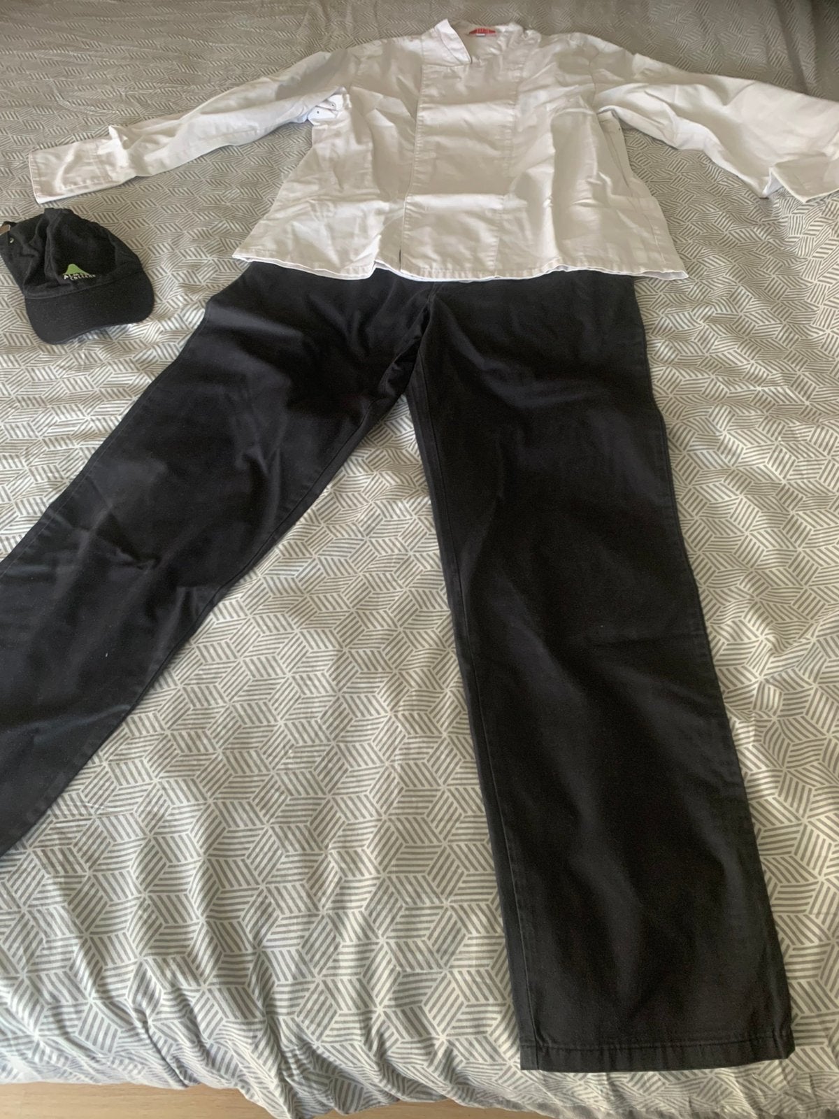 Hbr kook kleding met pet maat M almende, Ophalen of Verzenden, Gedragen, Maat 48/50 (M), Zwart