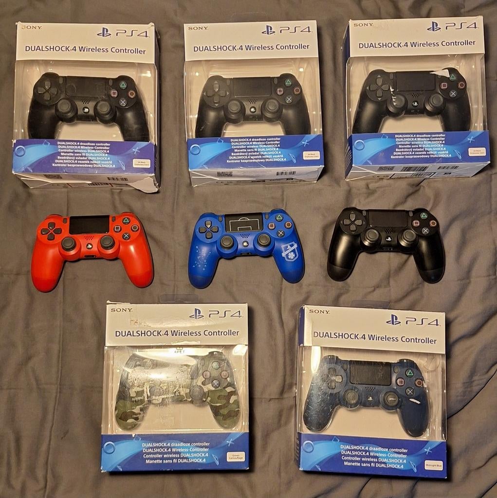 Meerdere PS4 controllers beschikbaar | Zie beschrijving, Refurbished, Ophalen of Verzenden, Controller, PlayStation 4
