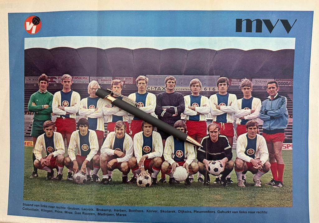Poster MVV Maastricht uit 1971!, Ophalen of Verzenden, Gebruikt, Sport