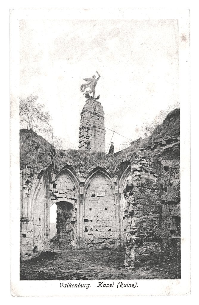 940742	Valkenburg	jr 20 30 Kapel	Ruïne	postzegel afgeweekt