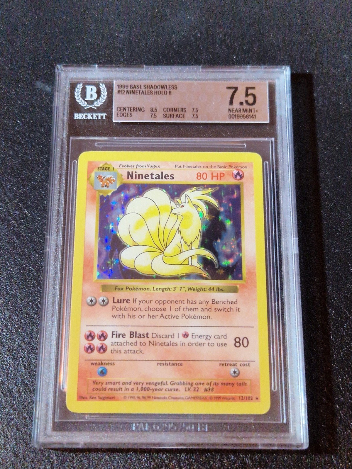 Ninetales Shadowless, Ophalen of Verzenden, Zo goed als nieuw