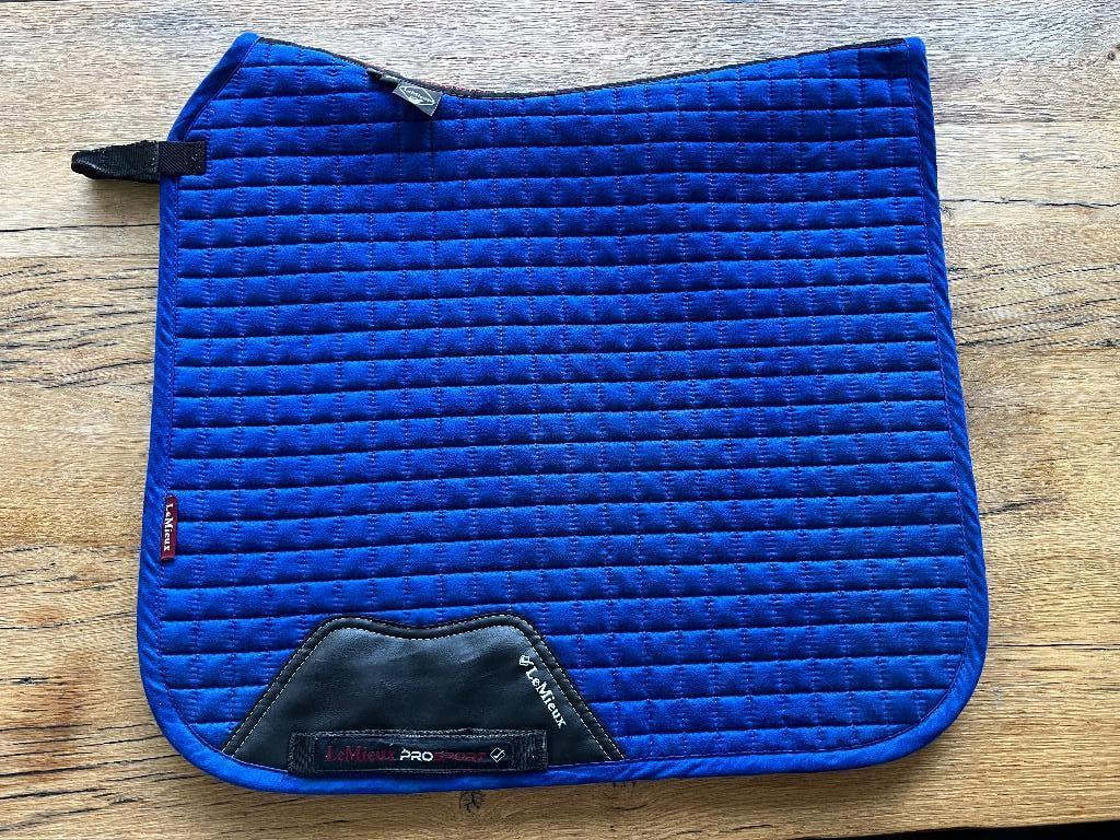 LeMieux dekje dressuur mt L, blauw zgan!, Dieren en Toebehoren, Full (L), Dressuurdekje, Ophalen of Verzenden, Zo goed als nieuw
