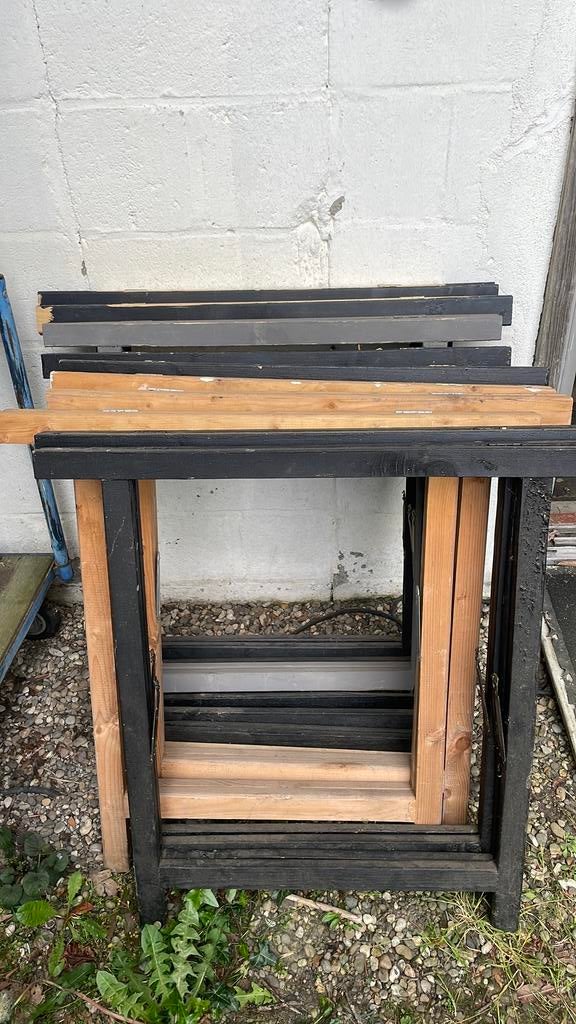 Houten schragen 8x 75cm breed en 75cm hoog, Doe-het-zelf en Verbouw, 75 tot 150 cm, Gebruikt, Overige typen, Ophalen of Verzenden