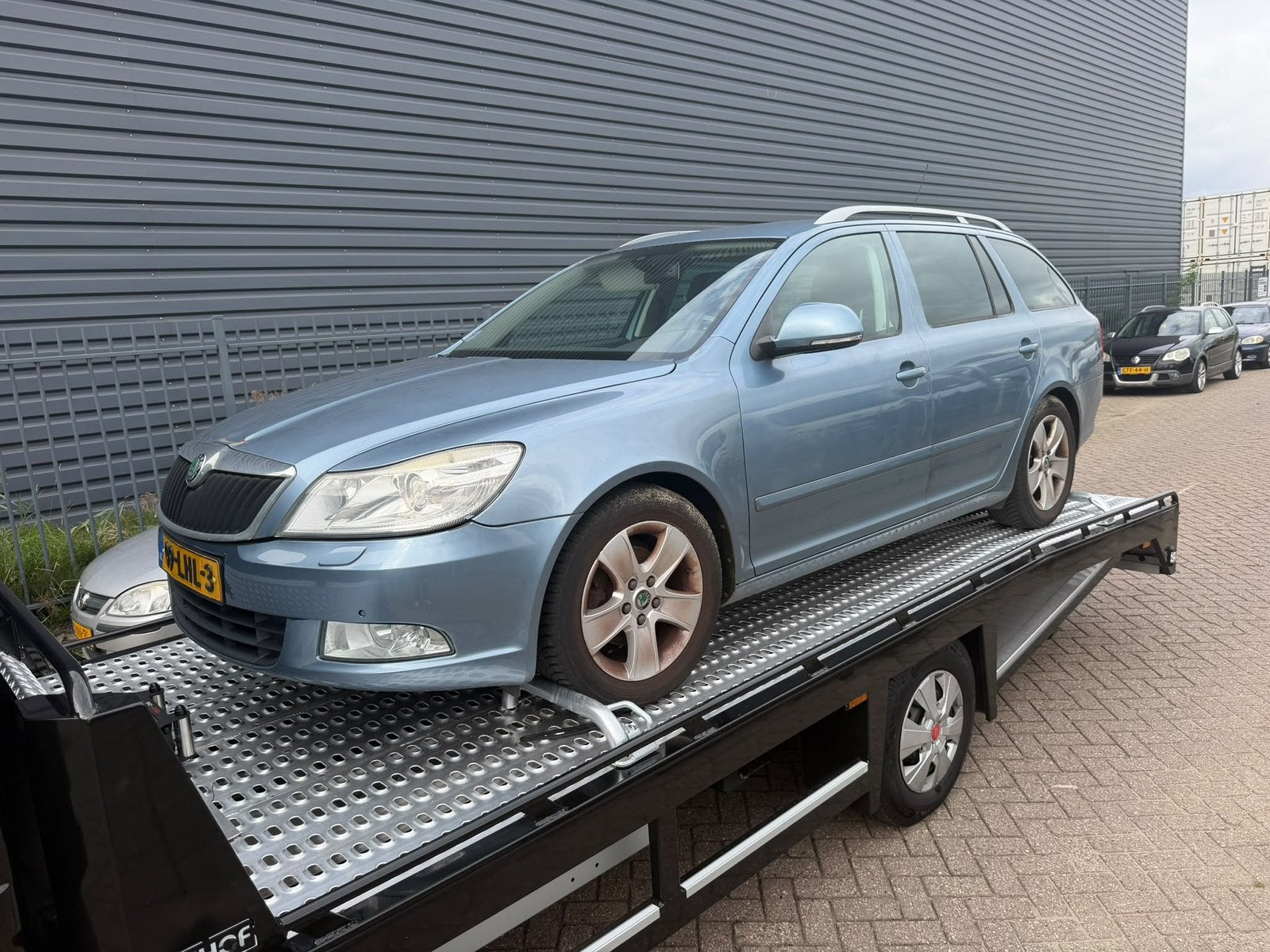 Skoda Octavia 1.2 TSI Combi DSG 2010 Blauw airco ketting def, Auto's, Stof, Zwart, 4 cilinders, Origineel Nederlands