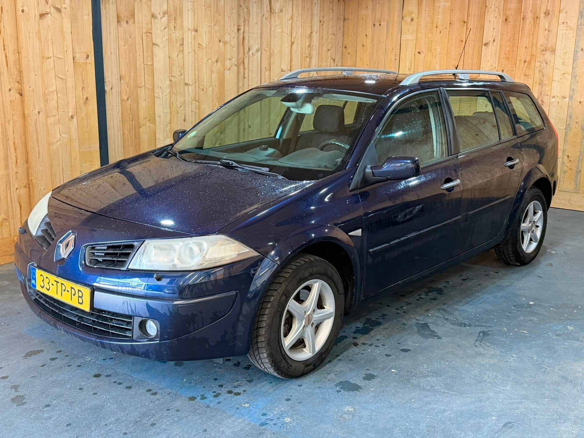Renault Mégane Grand Tour 1.6-16V Tech Line Facelift APK 04, Auto's, Renault, Gebruikt, 4 cilinders, Blauw, Euro 4