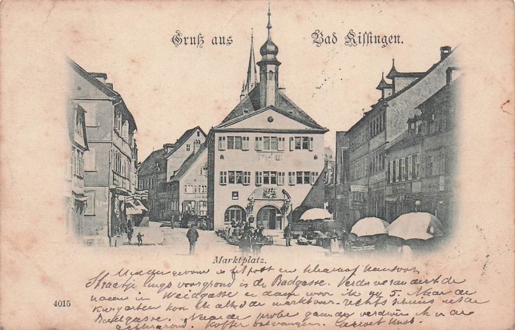 703-300-009 Bad Kissingen Marktplatz, Verzenden, Voor 1920, Duitsland