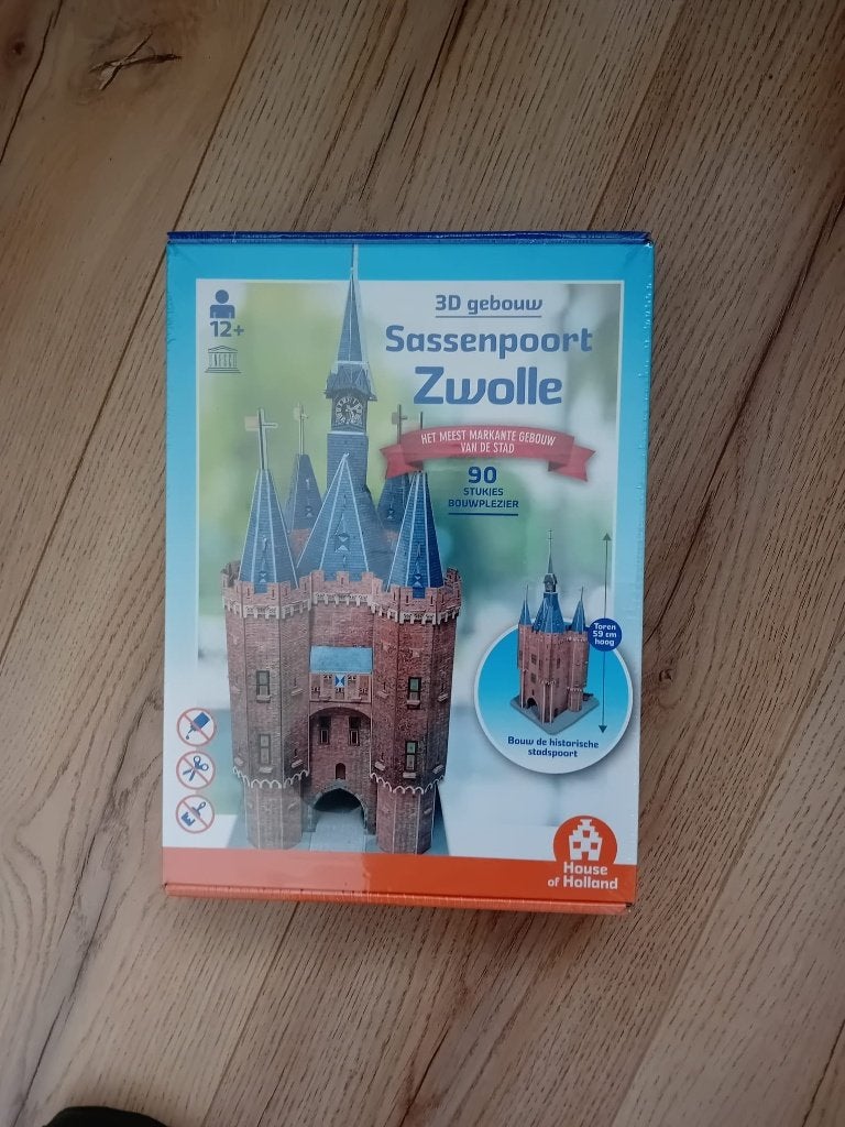 3D gebouwen Sassenpoort Zwolle, Ophalen, Nieuw, 1:50 of kleiner