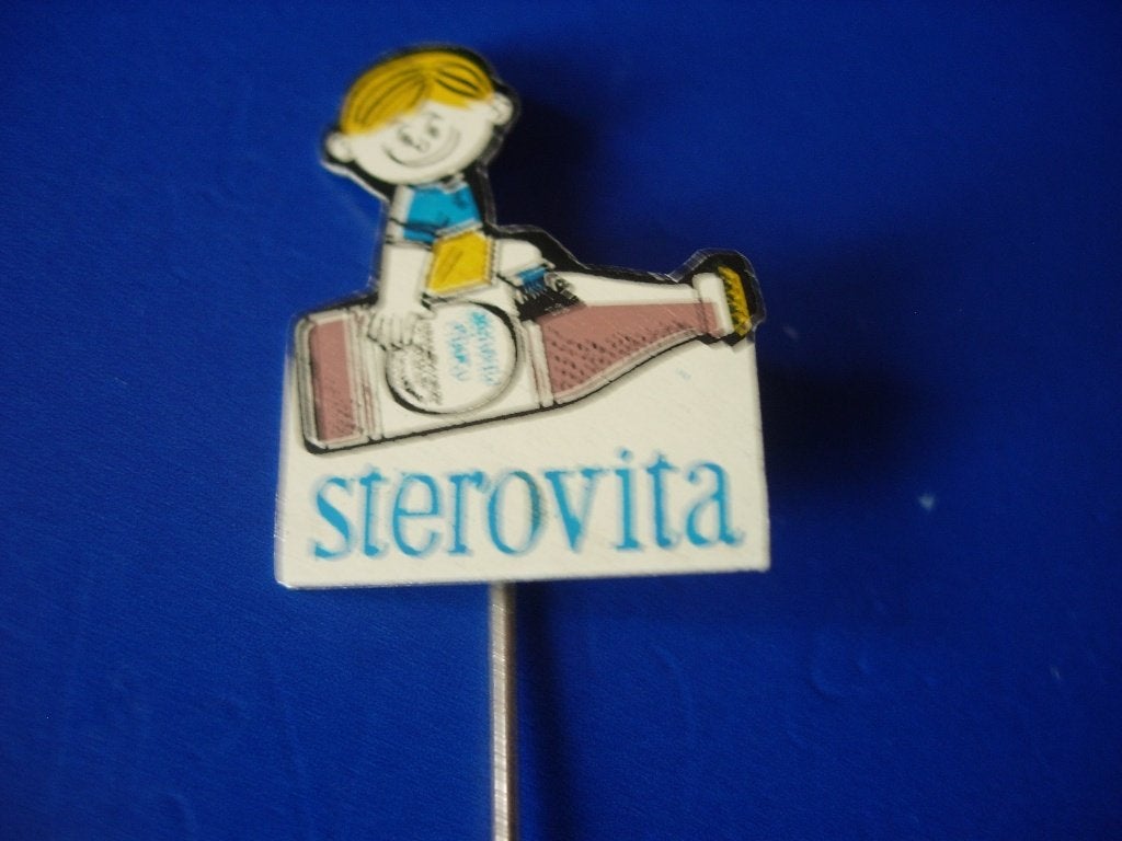 Speldje van Sterovita, Verzamelen, Verzenden, Zo goed als nieuw, Merk, Speldje of Pin