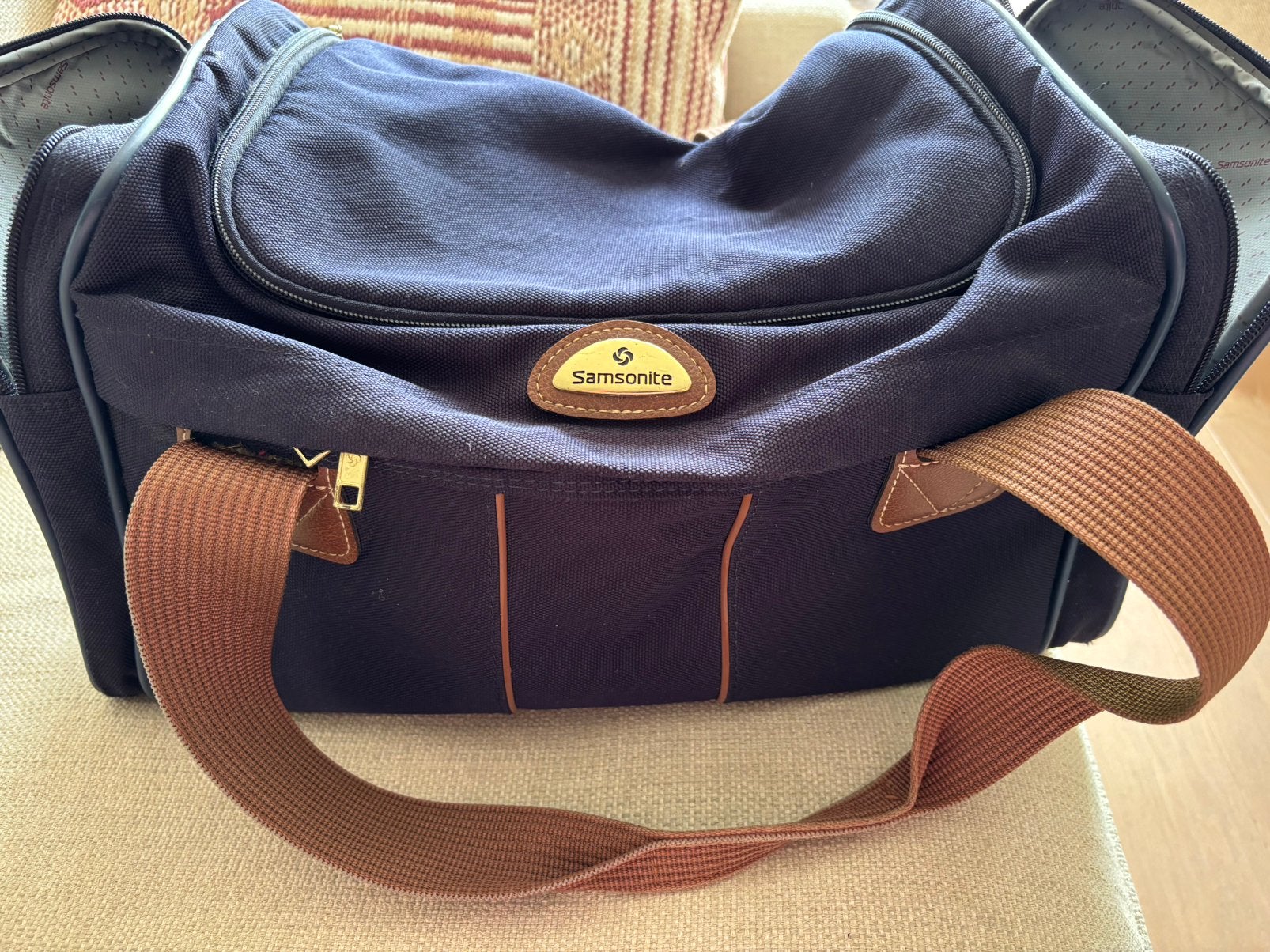 Samsonite weekendtas, Sieraden, Tassen en Uiterlijk, Tassen | Reistassen en Weekendtassen, Ophalen, 30 cm of meer, Blauw, Minder dan 40 cm