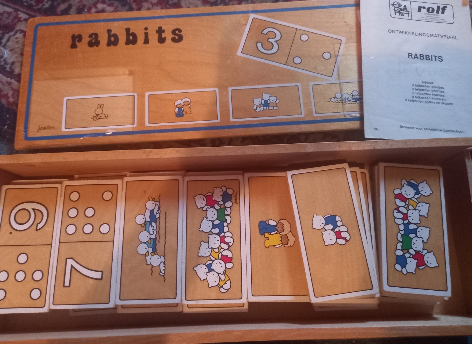 educatieve rolf houten speldoos, Ophalen, Zo goed als nieuw