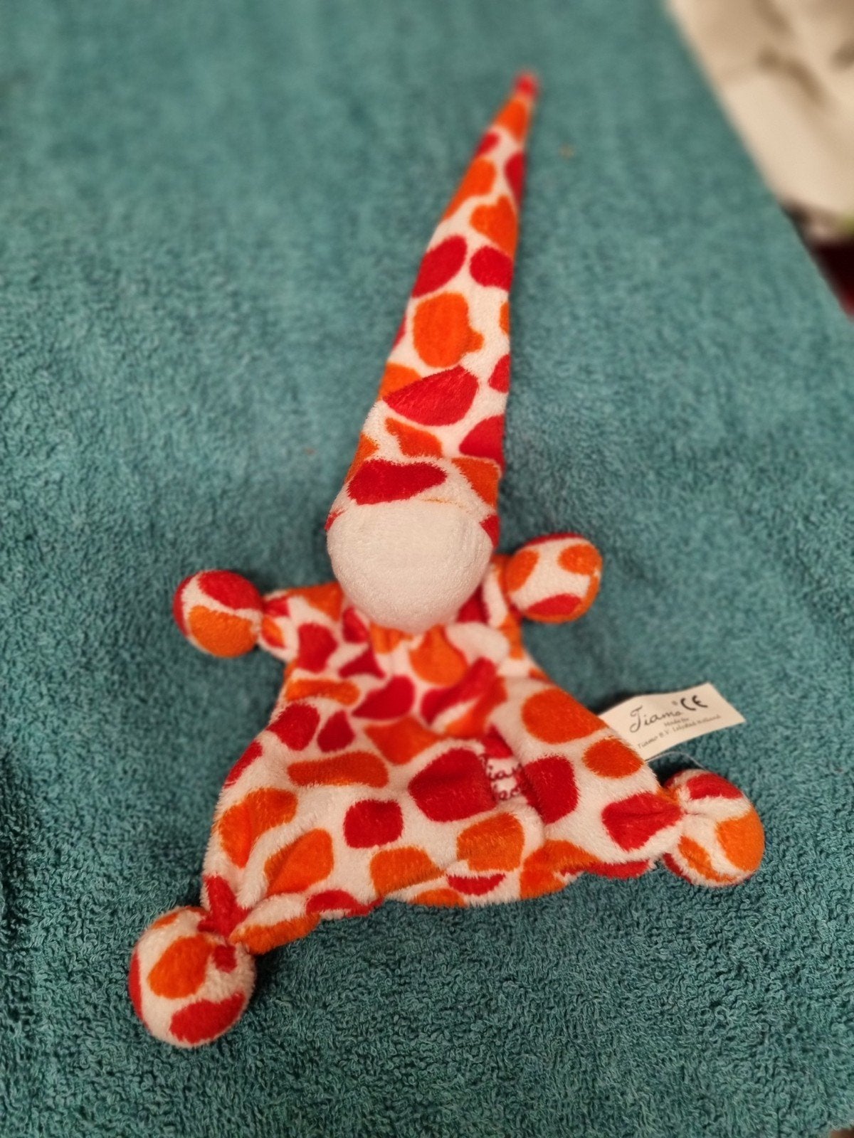 Tiamo knuffel spookje rode nr 41, Ophalen of Verzenden, Zo goed als nieuw, Overige typen