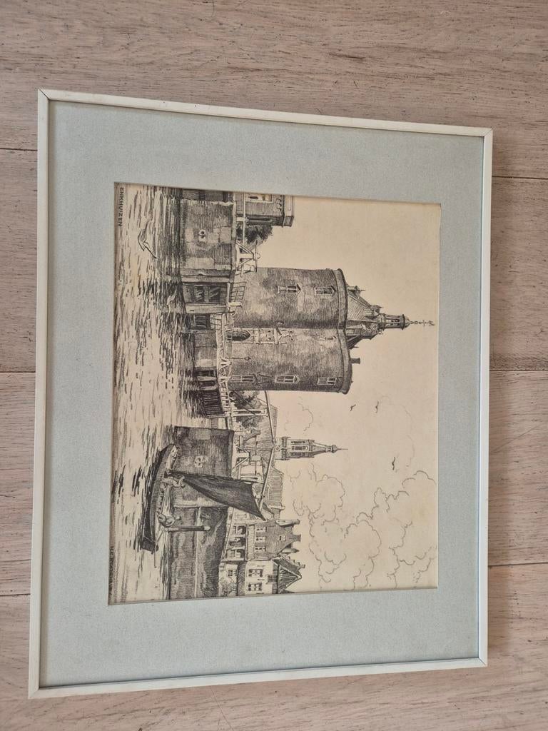 Tekening Enkhuizen van H.E. Roodenburg, Ophalen