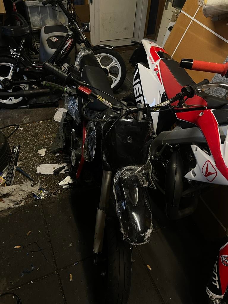 Pitbike 125cc Supermoto - Opknapper met HPI en 28mm Carb, Fietsen en Brommers, Minibikes, Midibikes en Pitbikes, Ophalen, Gebruikt