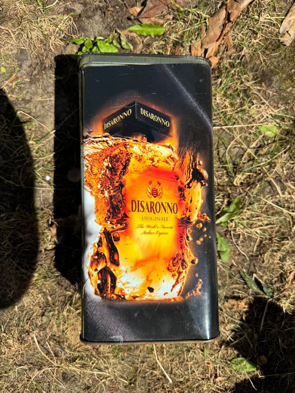 Blik disaronno, Verzamelen, Blikken, Ophalen of Verzenden, Gebruikt, Overige, Overige merken