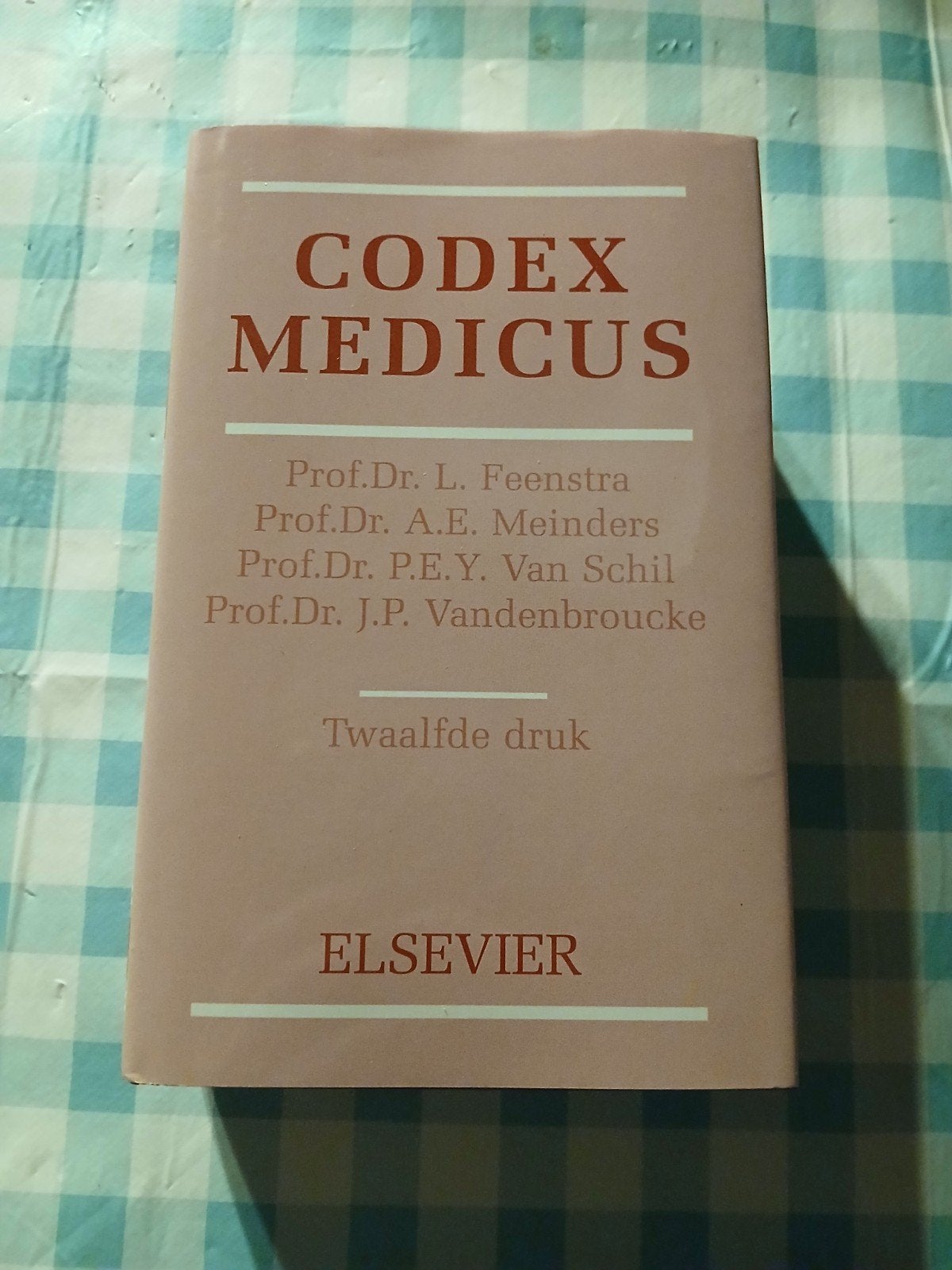 Codex Medicus - Twaalfde Druk - Elsevier, Prof.Dr. L. Feenstra, Prof.Dr. A.E. Meinders, Ophalen of Verzenden, Beta, WO