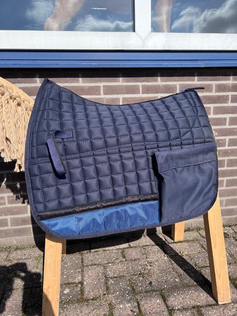 Tweedekans Uni boomlooszadeldekje maat S blauw EDIX, Cob (M), Overige materialen, Ophalen of Verzenden, Zo goed als nieuw