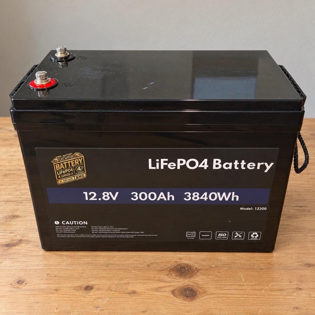12V 300Ah LiFePO4 accu Smart BMS Bluetooth | StefBattery, Nieuw, Universele onderdelen