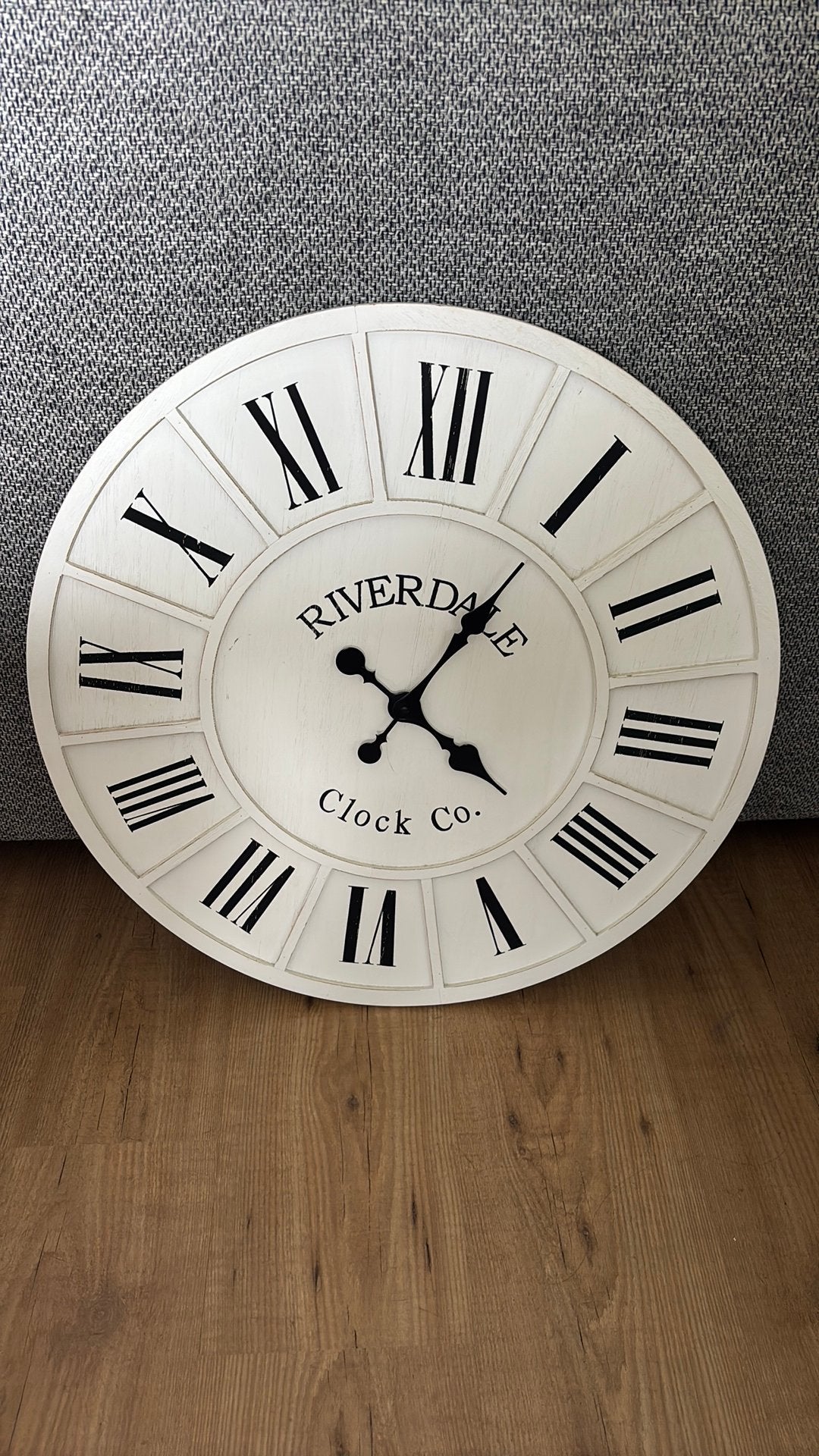 Riverdale klok, Ophalen, Wandklok, Wit, Analoog
