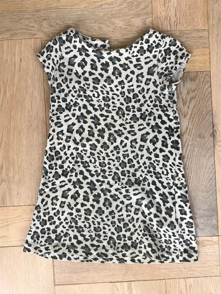 Leuk zomerjurkje H&M met panterprintje 98/104 - nog erg net!, Gebruikt, Meisje, H&M, Ophalen of Verzenden