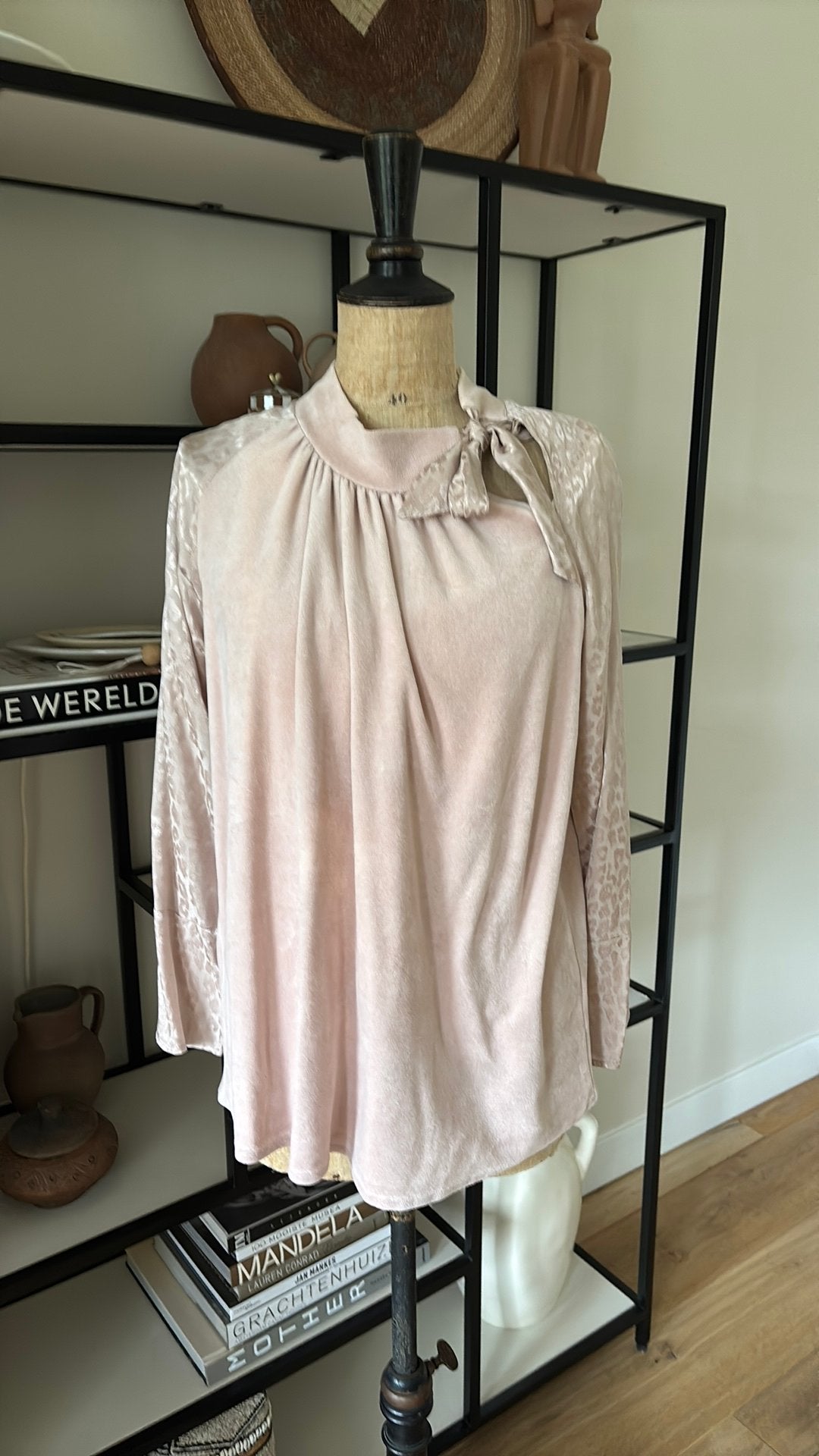 Gustav blouse oud roze stretch apart maat 42 zgan, Verzenden, Zo goed als nieuw, Maat 42/44 (L), Roze