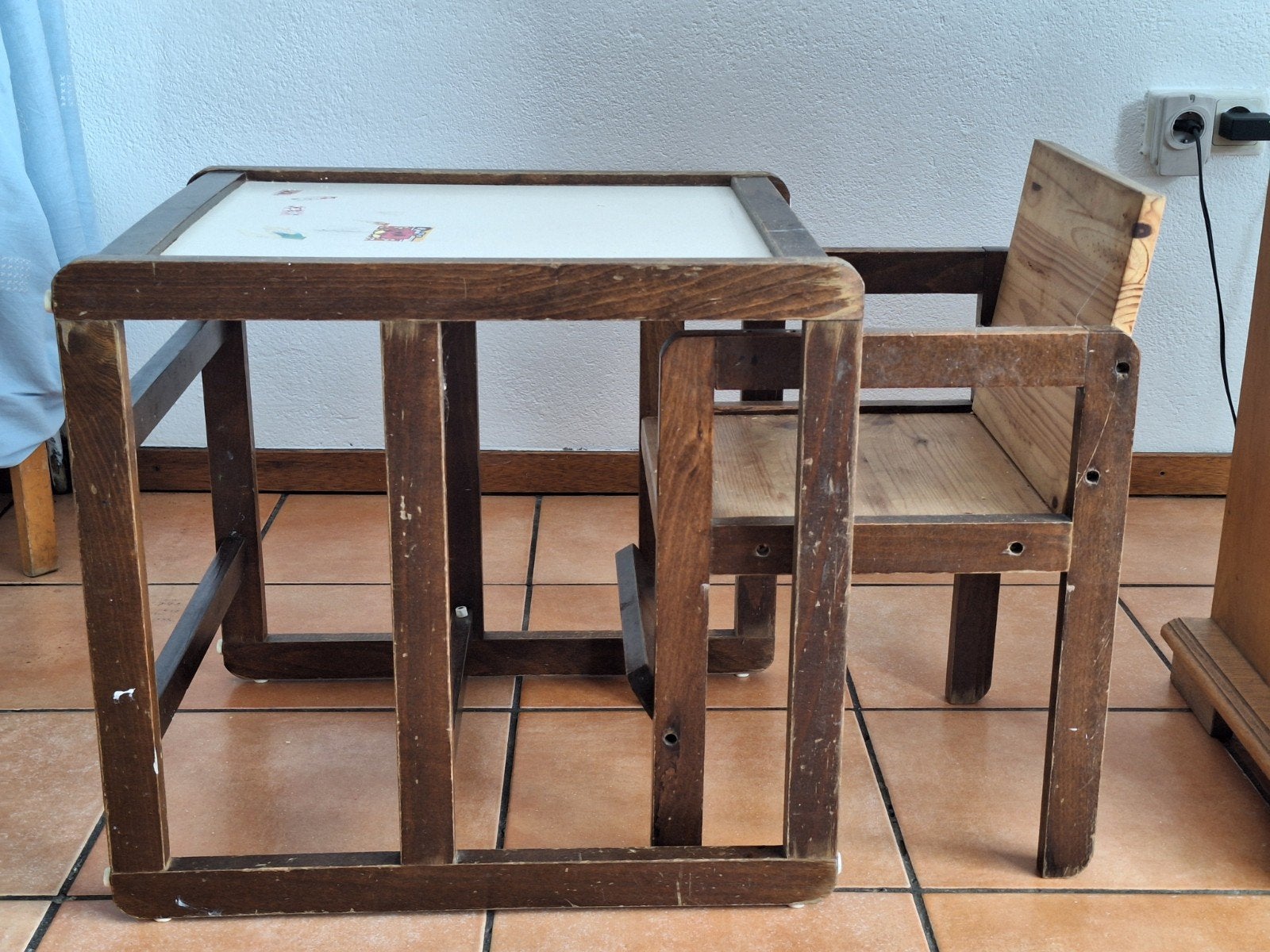 Houten kinderstoel, Kinderen en Baby's, Kinderstoelen, Ophalen, Gebruikt, Overige typen