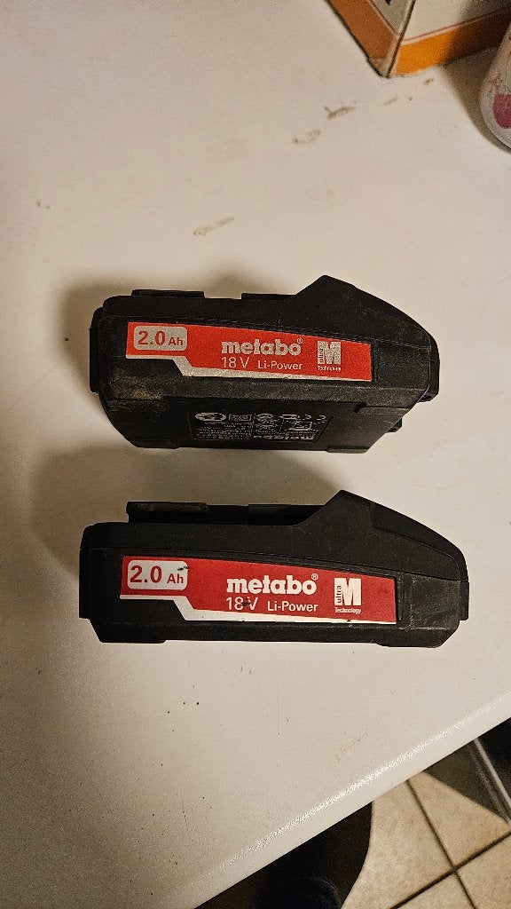 Metabo 18V Li-Power Accu's (2.0 Ah), Ophalen of Verzenden, Gebruikt, Overige typen