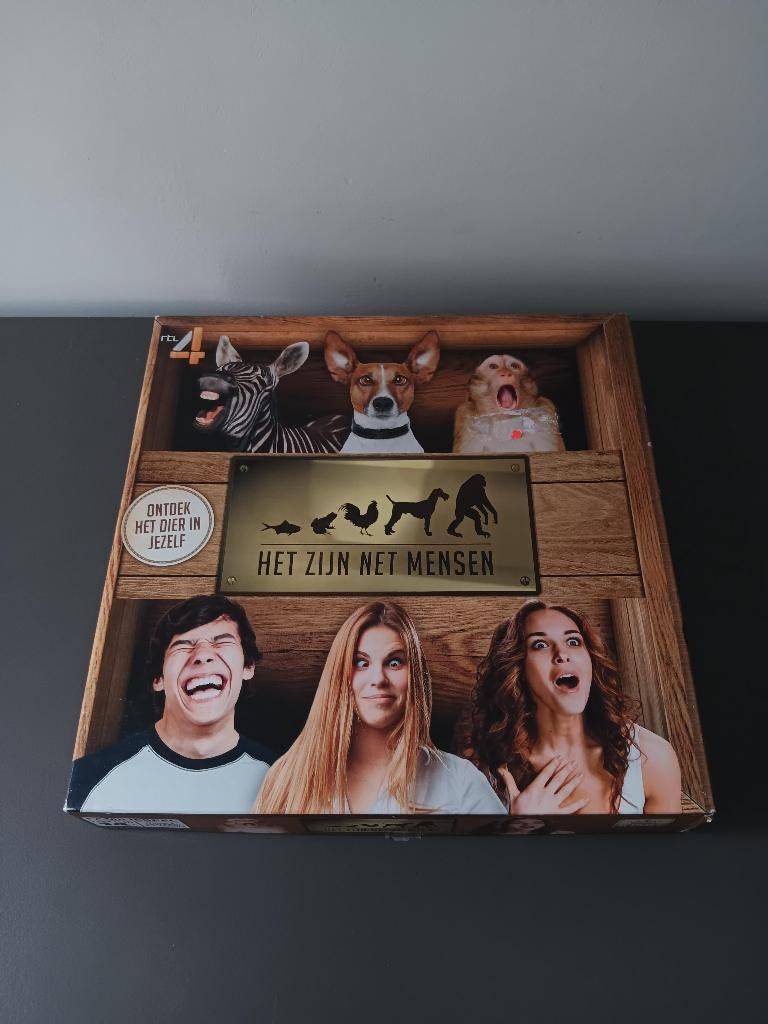 Het Zijn Net Mensen dierenquiz bordspel compleet, Hobby en Vrije tijd, Gezelschapsspellen | Bordspellen, Ophalen of Verzenden