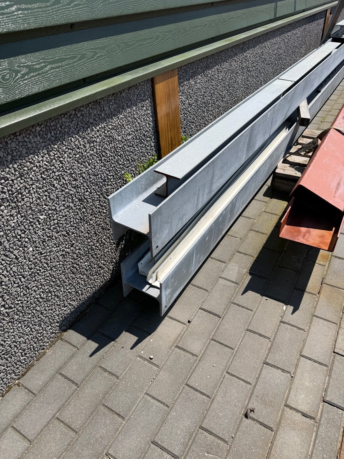 Gegalvaniseerde HEA 200 balken (2x 7854mm, 1x 3169mm), Doe-het-zelf en Verbouw, Metalen, Ophalen, Zo goed als nieuw, Staal, Nb