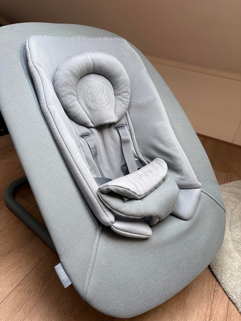 Cybex lemo bouncer - blauw, Wipstoel, Ophalen, Overige merken, Met gordel(s) of riempje(s)