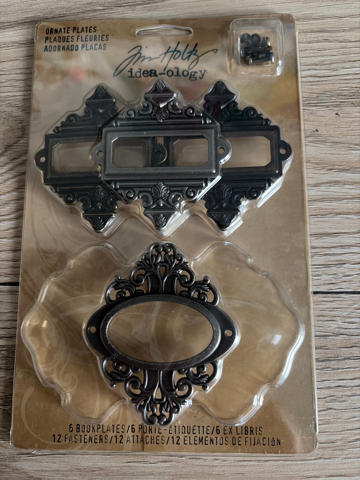 Tim Holtz Idea-ology Ornate Plates - 6 stuks, Ophalen of Verzenden, Nieuw