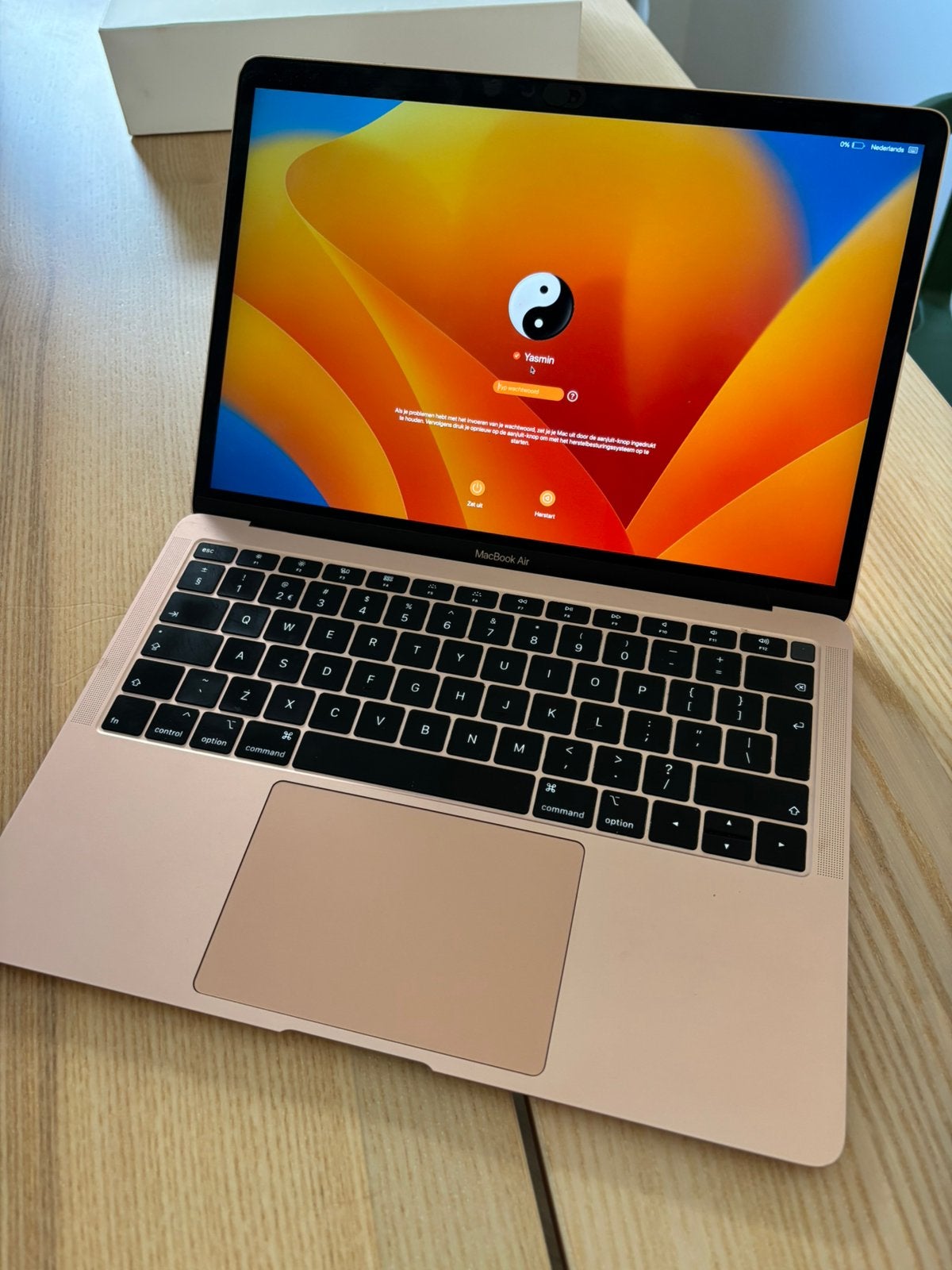 Macbook Air 13-inch, nog perfect werkend!, Computers en Software, Apple Macbooks, Ophalen, Gebruikt, 8 GB, 13 inch