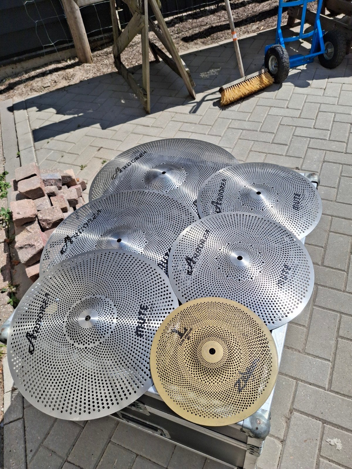 Arorea Mute Cymbals Set - Ideaal voor oefenen, Muziek en Instrumenten, Ophalen, Zo goed als nieuw, Overige merken