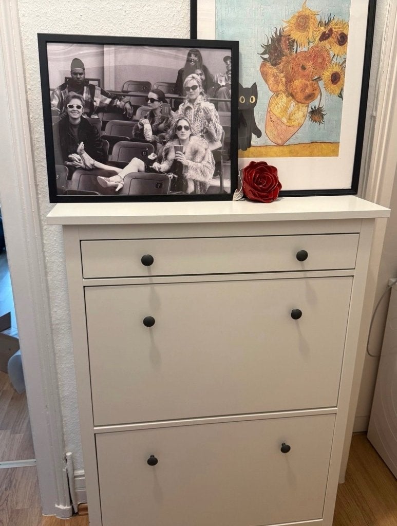 IKEA Hemnes shoe cabinet with drawer + 3 c. - Like new, Ophalen, Zo goed als nieuw