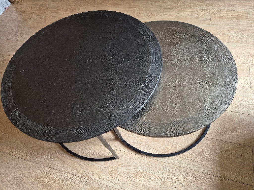Salontafels, Huis en Inrichting, Tafels | Salontafels, Ophalen, Gebruikt, 50 tot 100 cm, Rond
