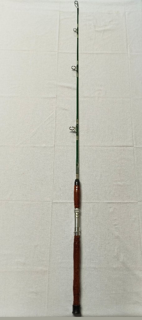 Vintage hengel tokoz 1,60 meter 1 delig groen - green, Ophalen, Zo goed als nieuw, Werphengel