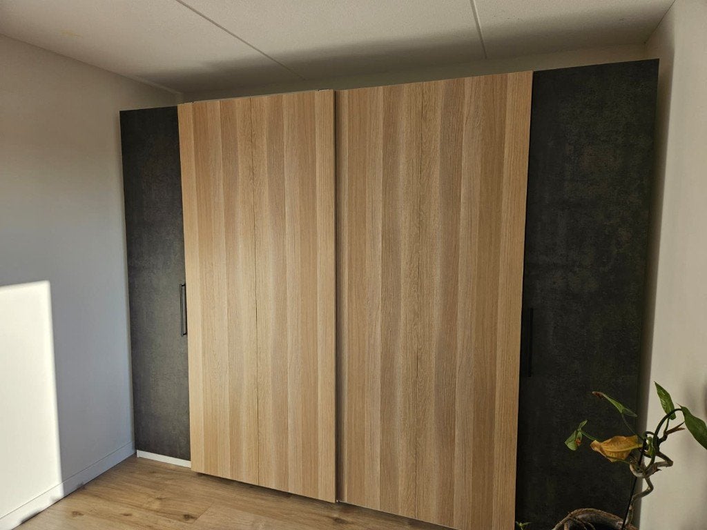 IKEA-deuren voor PAX-kast (betonlook), Huis en Inrichting, Kasten | Kledingkasten, Ophalen, 200 cm of meer, 50 tot 100 cm, Zo goed als nieuw