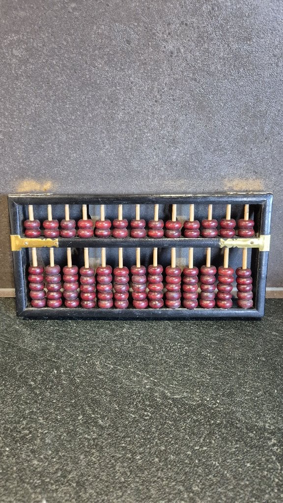 Vintage Abacus, Chinees telraam, 24x12 cm. T8, Tweedehands verkoop, Tweedehands verkoop, Gebruikt, Ophalen of Verzenden