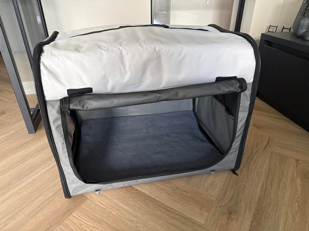Trixie soft kennel reis bench maat M, Dieren en Toebehoren, Ophalen, Zo goed als nieuw