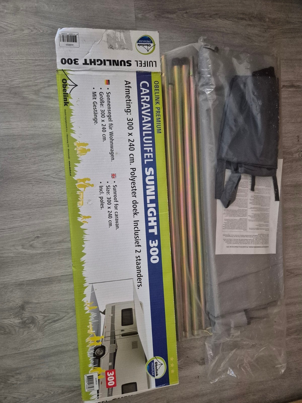 Nieuw Obelink Premium Caravanluifel Sunlight 300, Ophalen of Verzenden, Nieuw