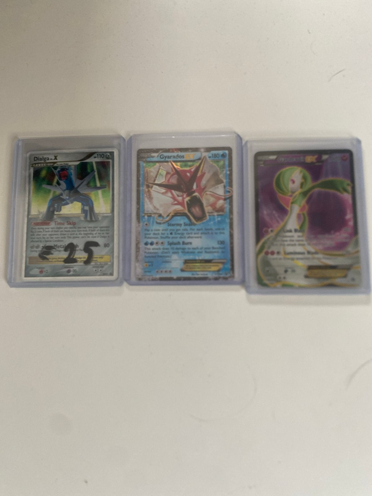 Pokémon kaarten: Dialga X, Gyarados EX, Gardevoir EX, Ophalen, Gebruikt, Meerdere kaarten
