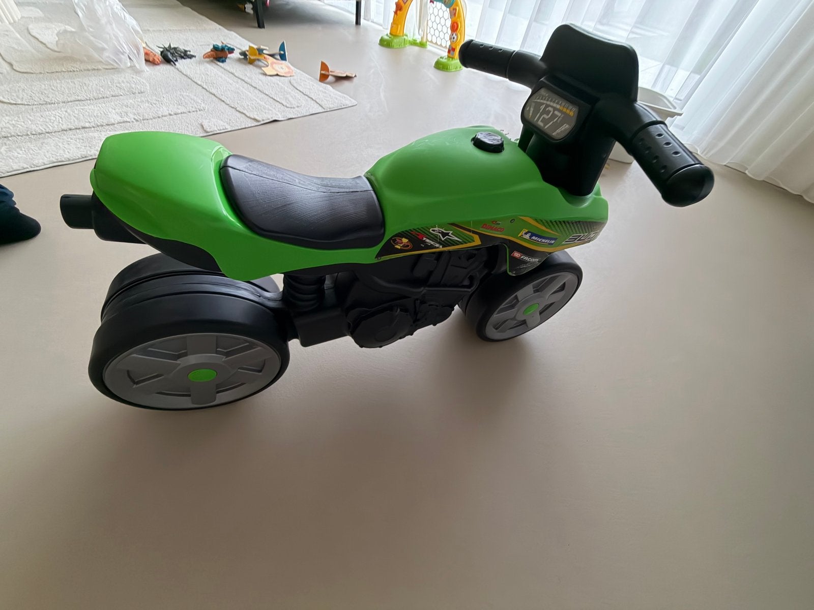 Groene loopmotor voor kinderen, Ophalen, Gebruikt, Loopfiets