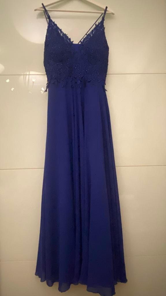 Koningsblauwe galajurk, Ophalen of Verzenden, Zo goed als nieuw, Blauw, Galajurk