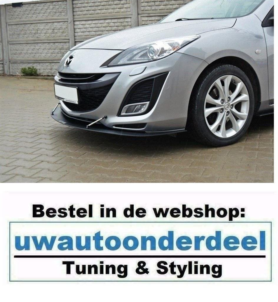 Maxton Design Spoiler Lip Splitter Voor Mazda 3 MK2 Sport