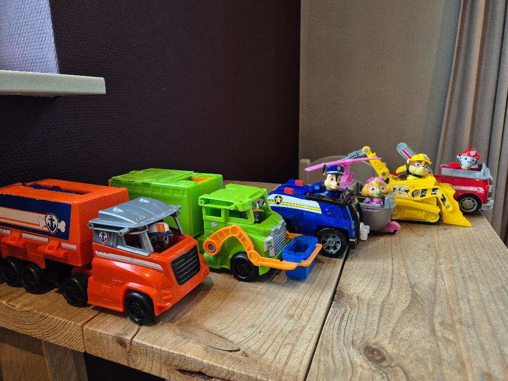 Paw Patrol auto's, Ophalen, Gebruikt