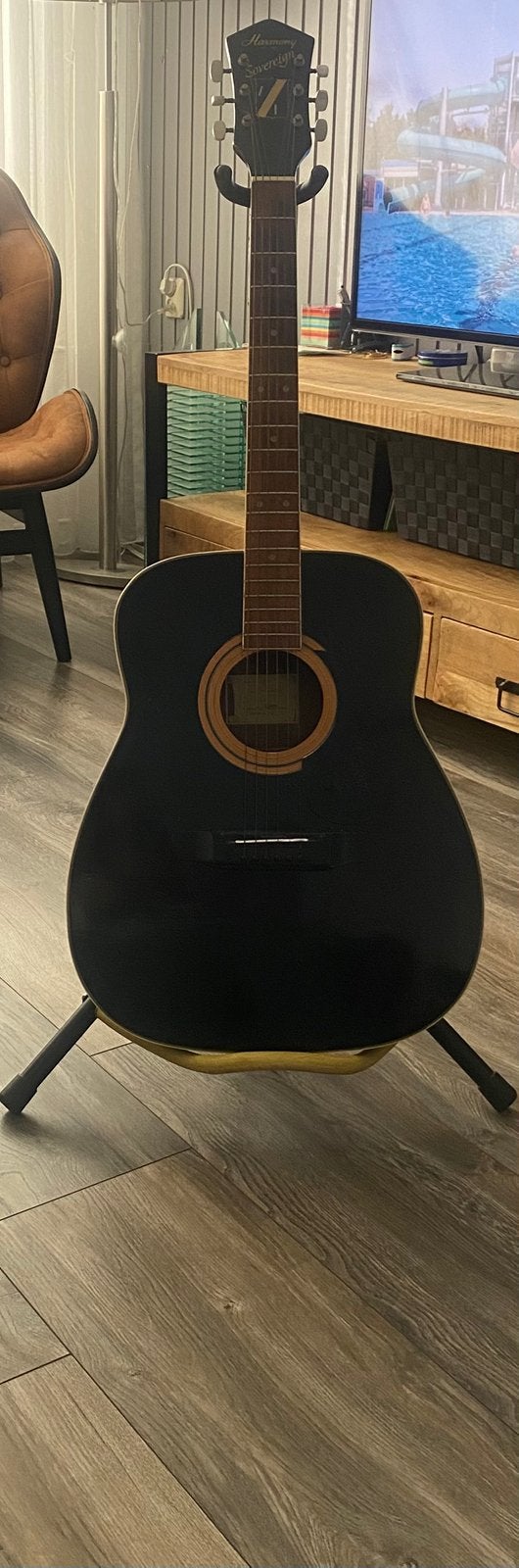 Harmony sovereign H6162 akoestische gitaar, Ophalen, Gebruikt, Klassieke of Spaanse gitaar