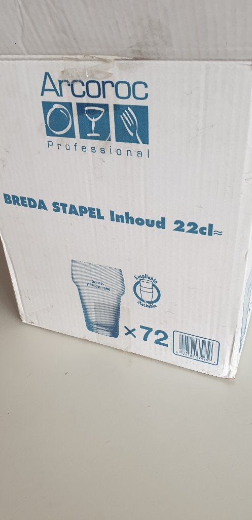 Bierglazen stapel 22cc, Ophalen, Nieuw, Bierglas